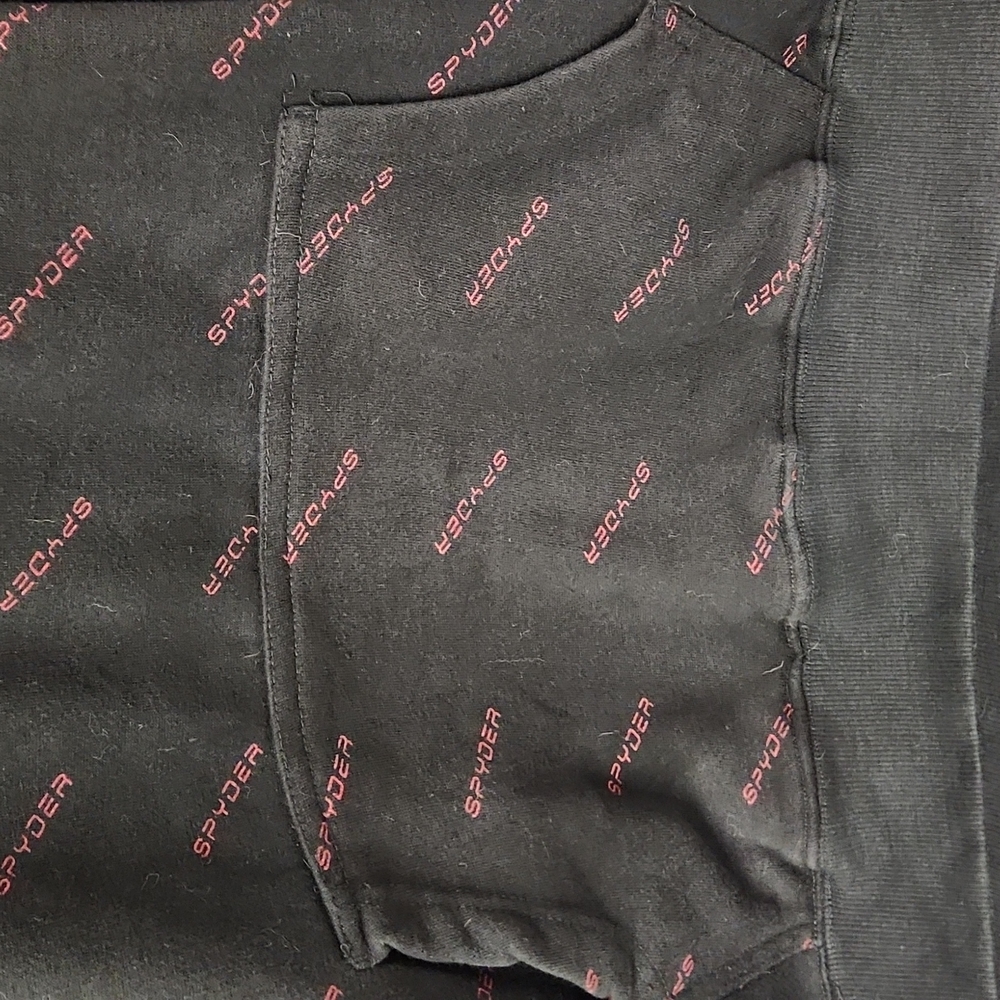 EUC Spyder Men's sz M Sweatshirt w/hoodie & front pouch - Picture 3 of 6